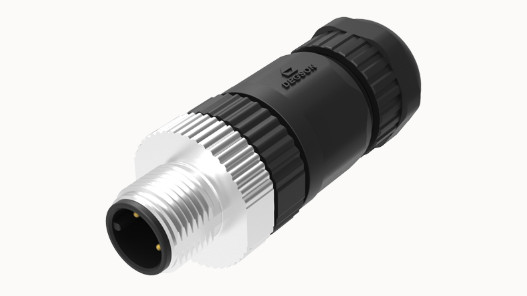 Đầu nối tròn (Connecter ) M12, 8 Pin,loại thẳng,đầu nối dương. Đầu nối bằng vít.