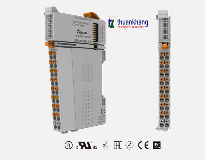 I/O MODULE , MÔ-ĐUN MỞ RỘNG VỚI 16 ĐẦU VÀO PNP VÀ NPN (DF58-M-16DI-P/N)