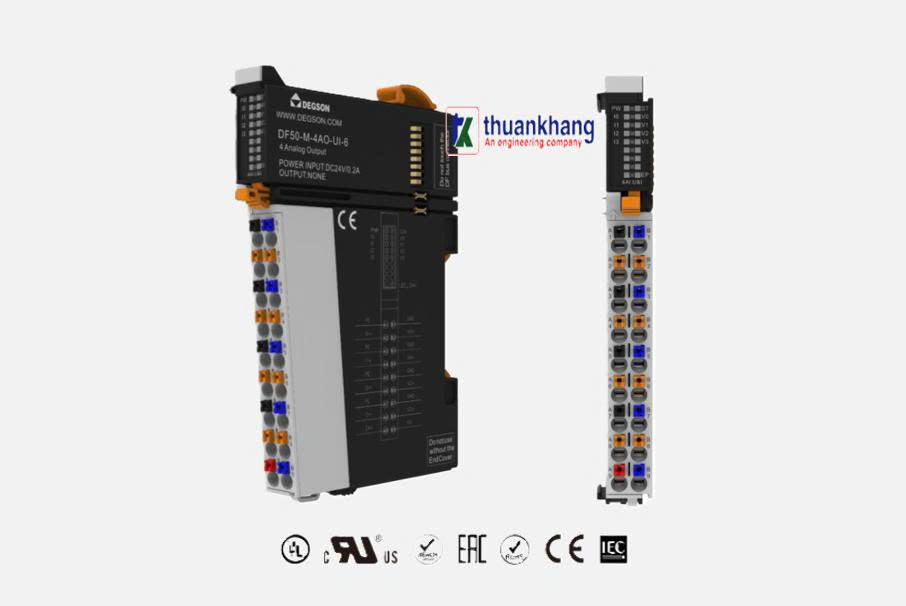 I/O MODULE , Mô đun mở rộng với 8 kênh đầu vào Analog (AI) (DF50-M-8AI-I-5)
