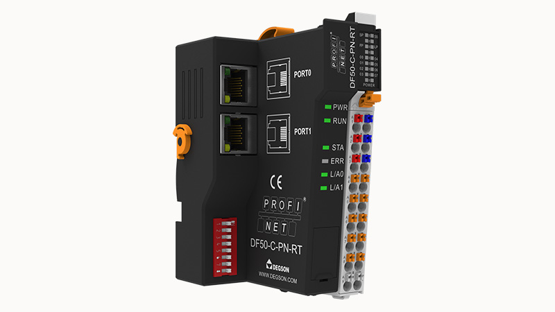 I/O MODULE,  GIAO DIỆN PROFINET, 2 Cổng RJ45,MỞ RỘNG LÊN ĐẾN 32 MÔ-ĐUN,DF50-C-PN-RT